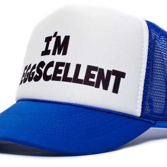 Regular Show- I'm Eggscellent Hat Cap Eggcelent Excellent Royal Curved - Picture 2 of 2